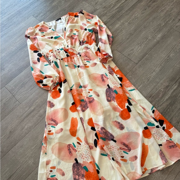 LAST PRICE🍒🤍 PRETTY GARDEN fall boho maxi dress 🌷 - Picture 11 of 13